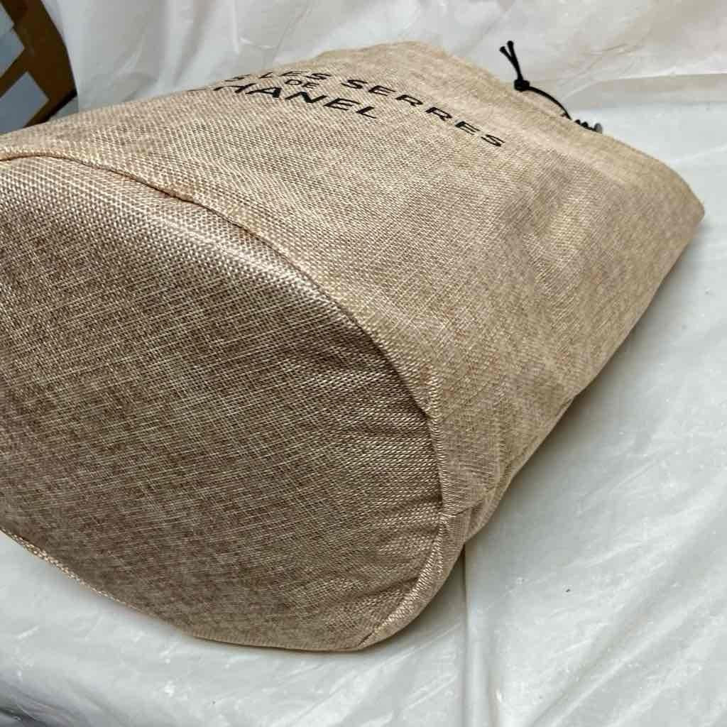 Chanel Large Beige Jute Complimentary- Tote