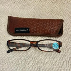 Eyeguard 275 Reading Glasses with Burgundy Frame and case
